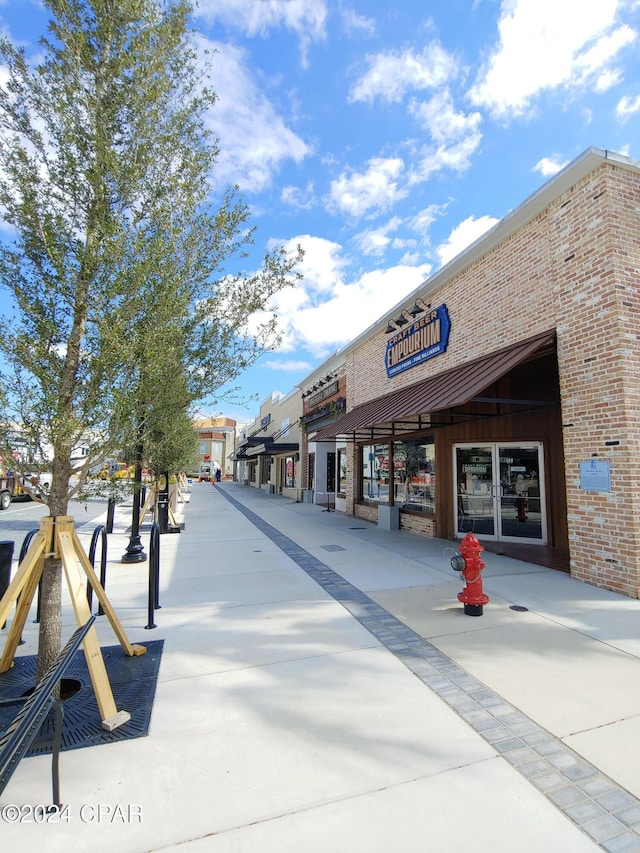exterior space featuring sidewalks