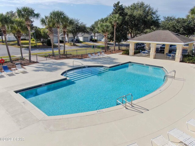 view of pool with a patio area