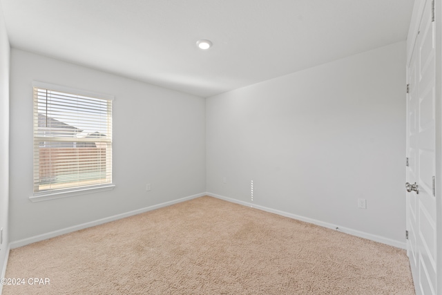 view of carpeted empty room