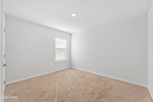 view of carpeted empty room