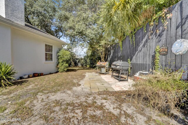 view of yard featuring a patio area