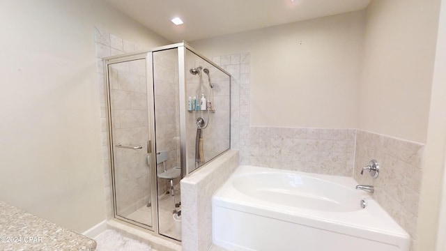 8700 Front Beach Rd Unit 5309, Panama City Beach, FL 32407 - full bathroom with a stall shower and a bath