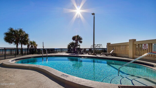 view of pool with a patio