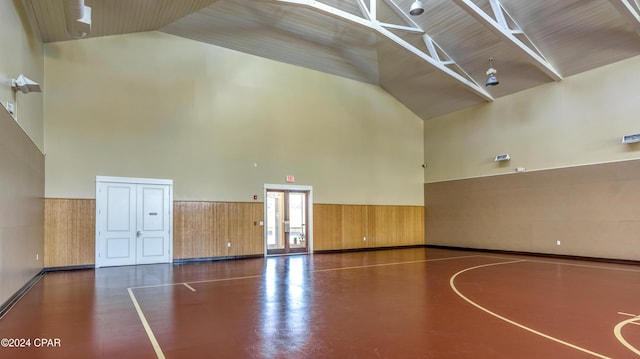 view of basketball court