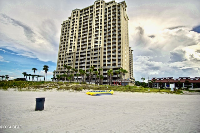 view of property with a water view