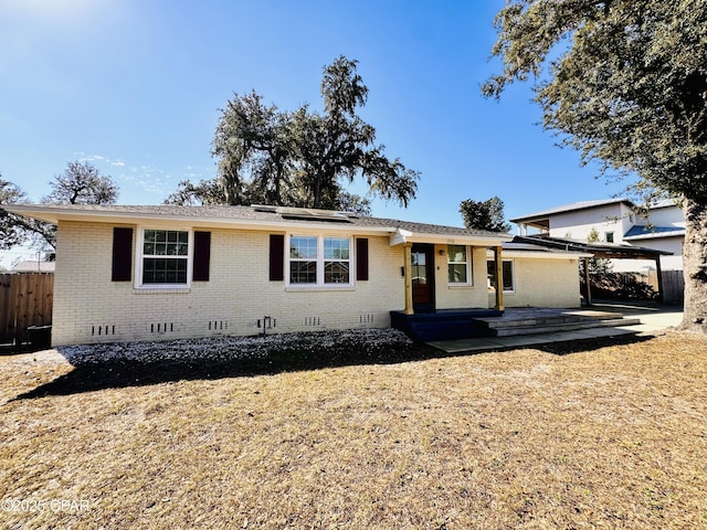 view of ranch-style house