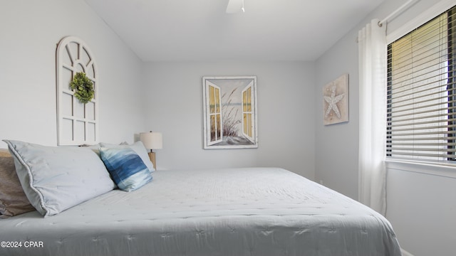 bedroom with ceiling fan