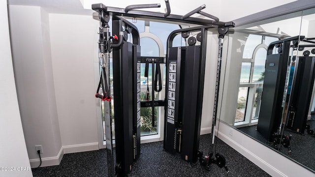 view of exercise room