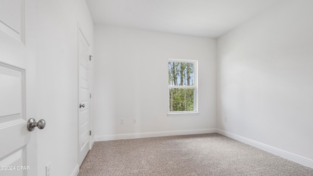 view of carpeted empty room