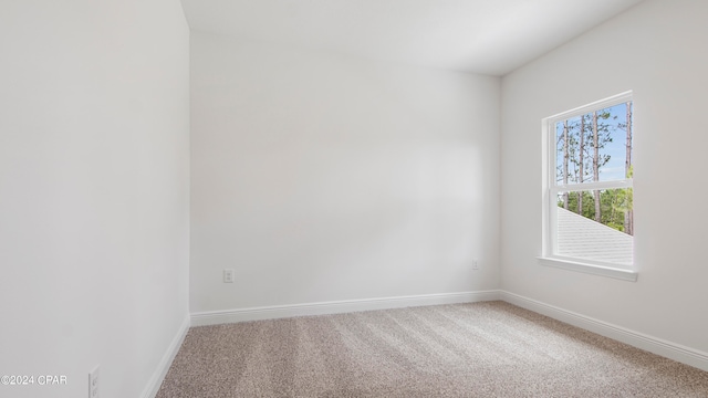 view of carpeted empty room