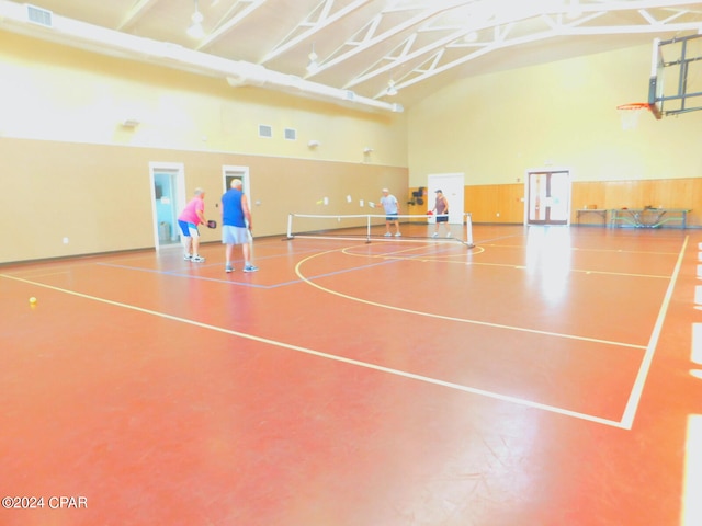 view of basketball court