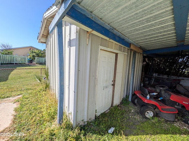 view of outbuilding