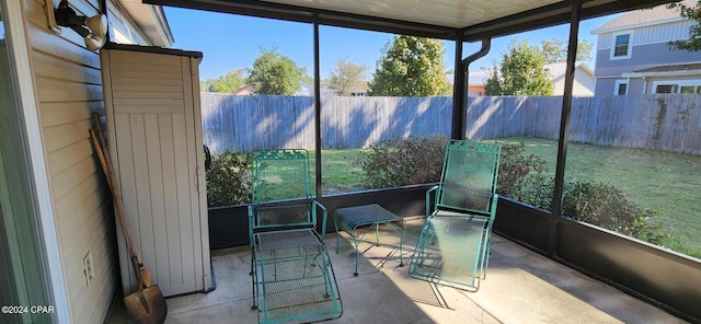 view of sunroom / solarium