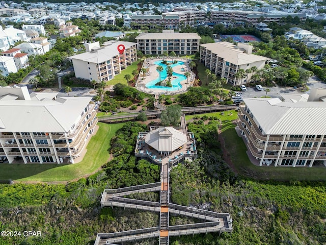 10254 E County Highway 30a Unit 333, Rosemary Beach, FL 32461 - aerial view of a pool area