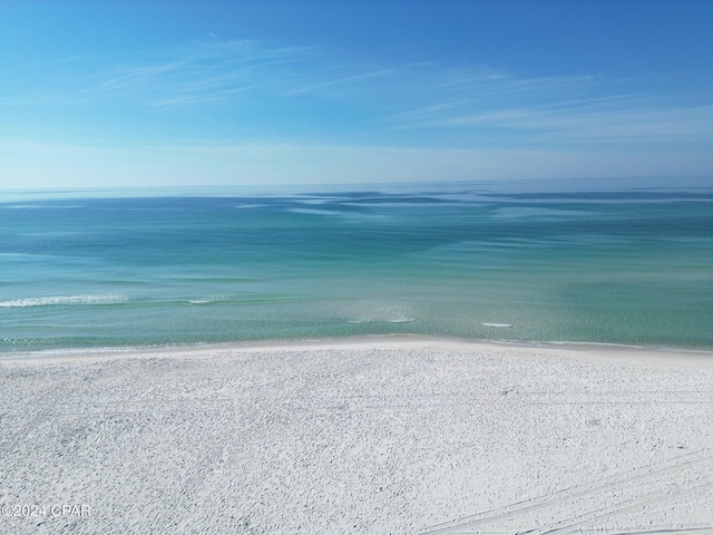 water view featuring a beach view