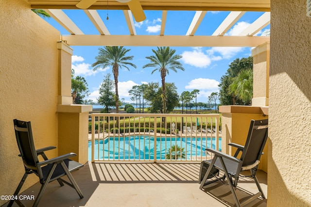 view of pool