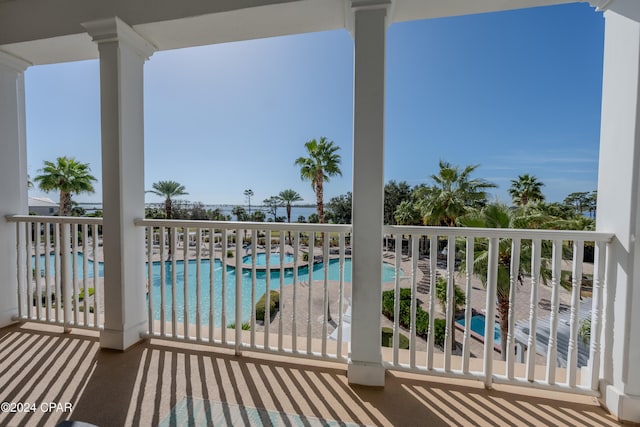 view of balcony