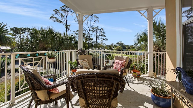 view of balcony