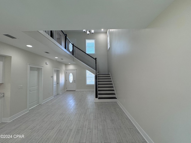 entryway featuring light hardwood / wood-style floors