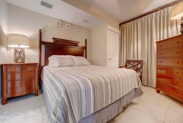 view of tiled bedroom