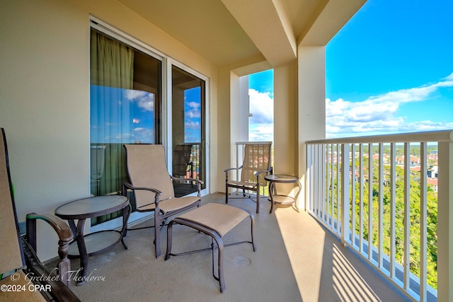 view of balcony