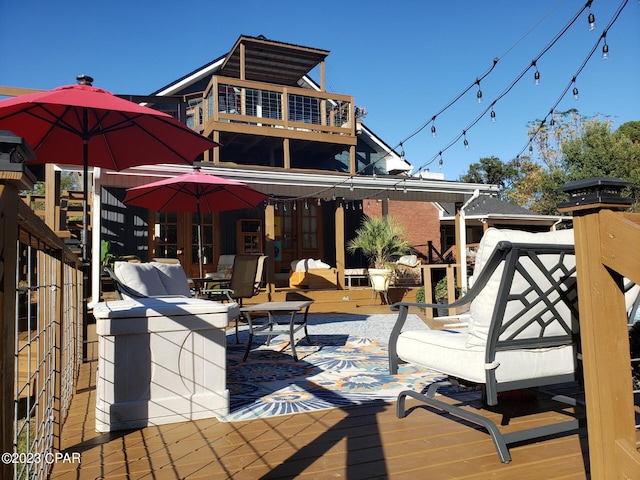 view of wooden terrace