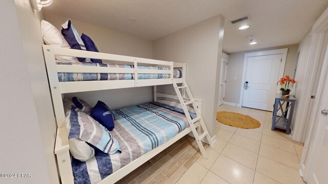 view of tiled bedroom