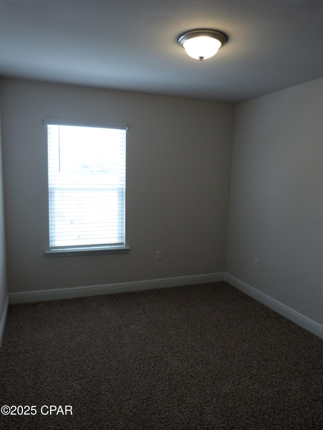 view of carpeted empty room