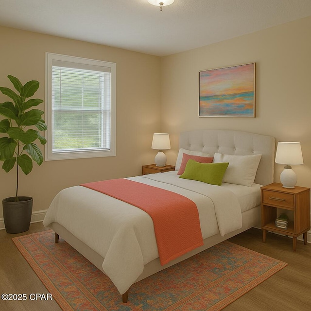 2849 Miltonia Ave, Marianna, FL 32448 - bedroom with wood finished floors and baseboards