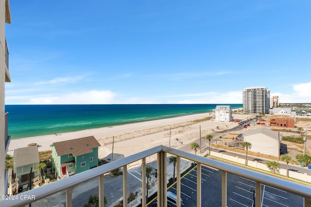 water view with a beach view