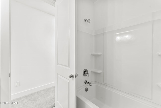 bathroom featuring washtub / shower combination