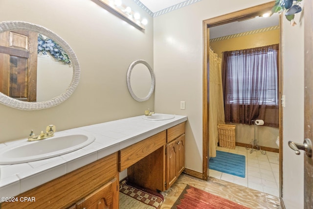 bathroom with vanity