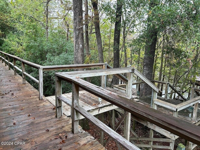 view of dock