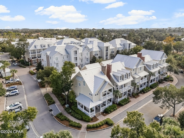 drone / aerial view featuring a residential view