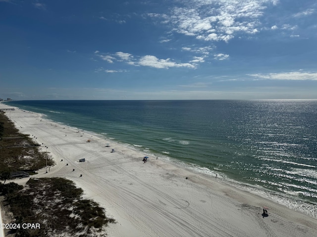 property view of water with a view of the beach