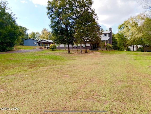 view of yard featuring a gazebo