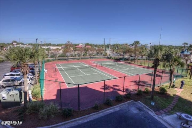 view of tennis court