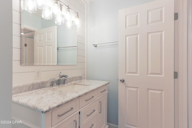 bathroom featuring vanity