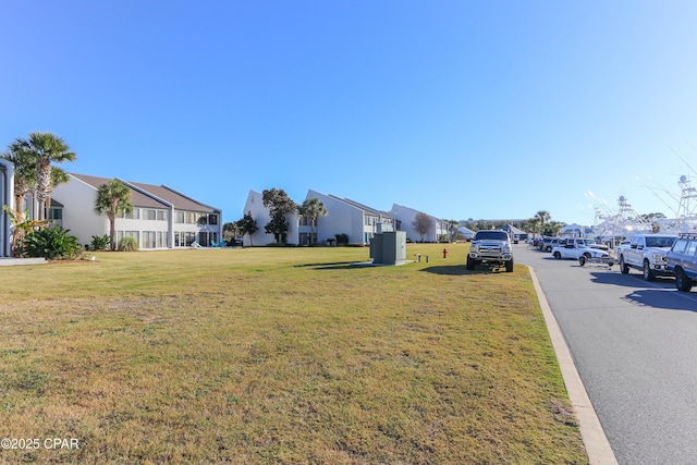 view of street with a residential view