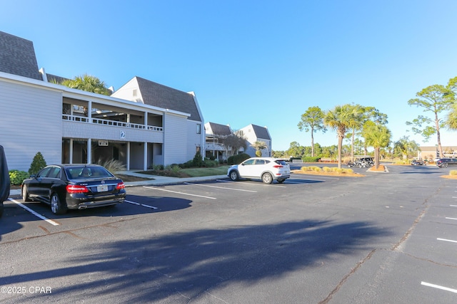 view of uncovered parking lot