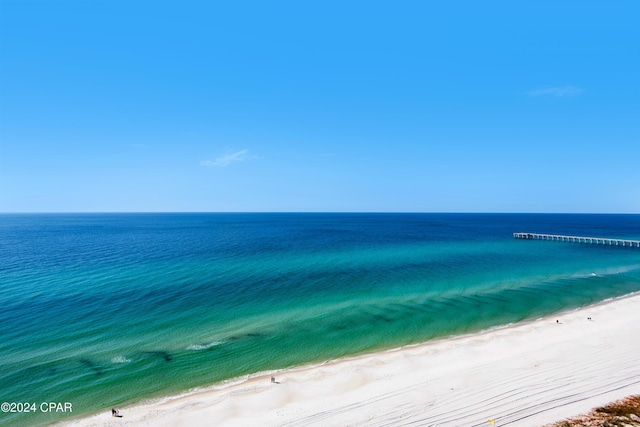 water view featuring a view of the beach