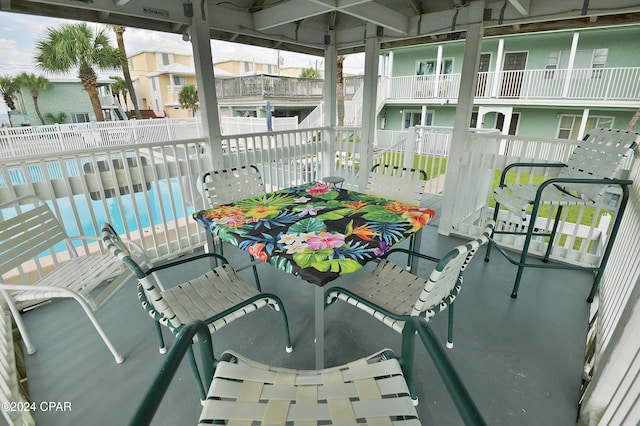 view of balcony