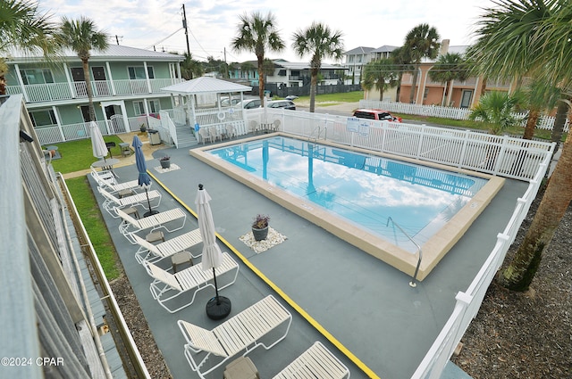 view of pool