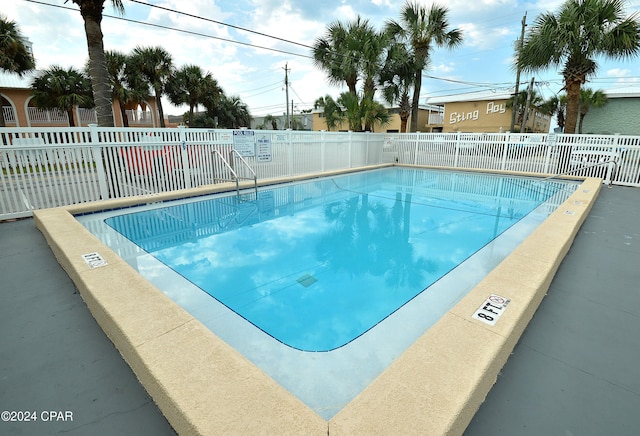 view of pool