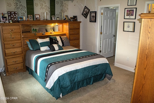 bedroom featuring carpet floors