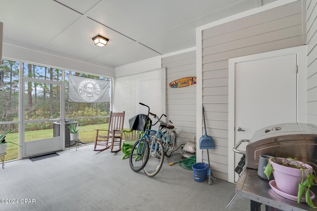 view of sunroom / solarium