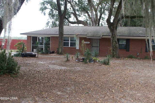 view of ranch-style home