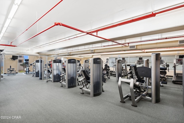 view of exercise room