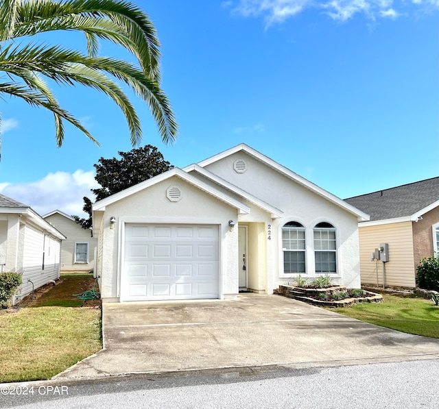 ranch-style house with a garage