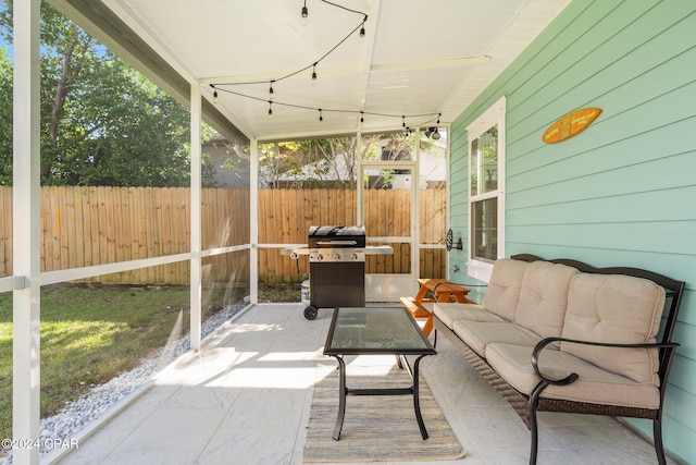 view of sunroom / solarium